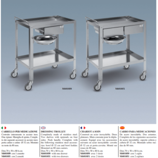 dressing trolley