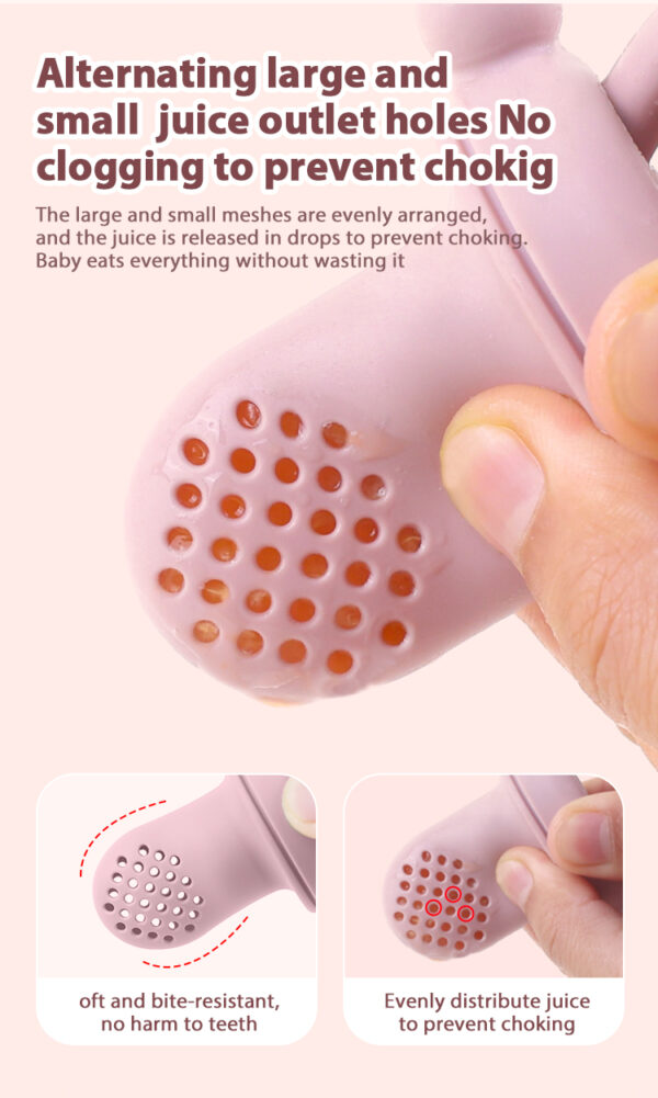 MEDIORA Baby Fresh Food Feeder, Fruit Feeder, Pacifier, Silicone, 3 Months Plus, upto 24 months - Image 5