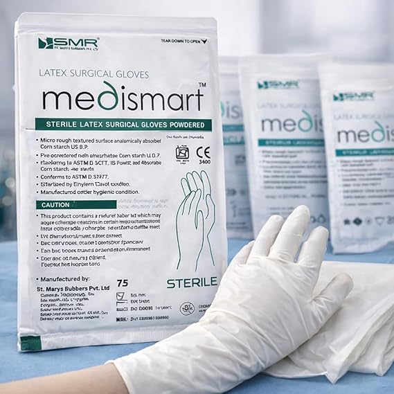 Medismart Sterile Latex Surgical Gloves: 50 Pairs of Superior Protection for Medical Professionals - Image 3