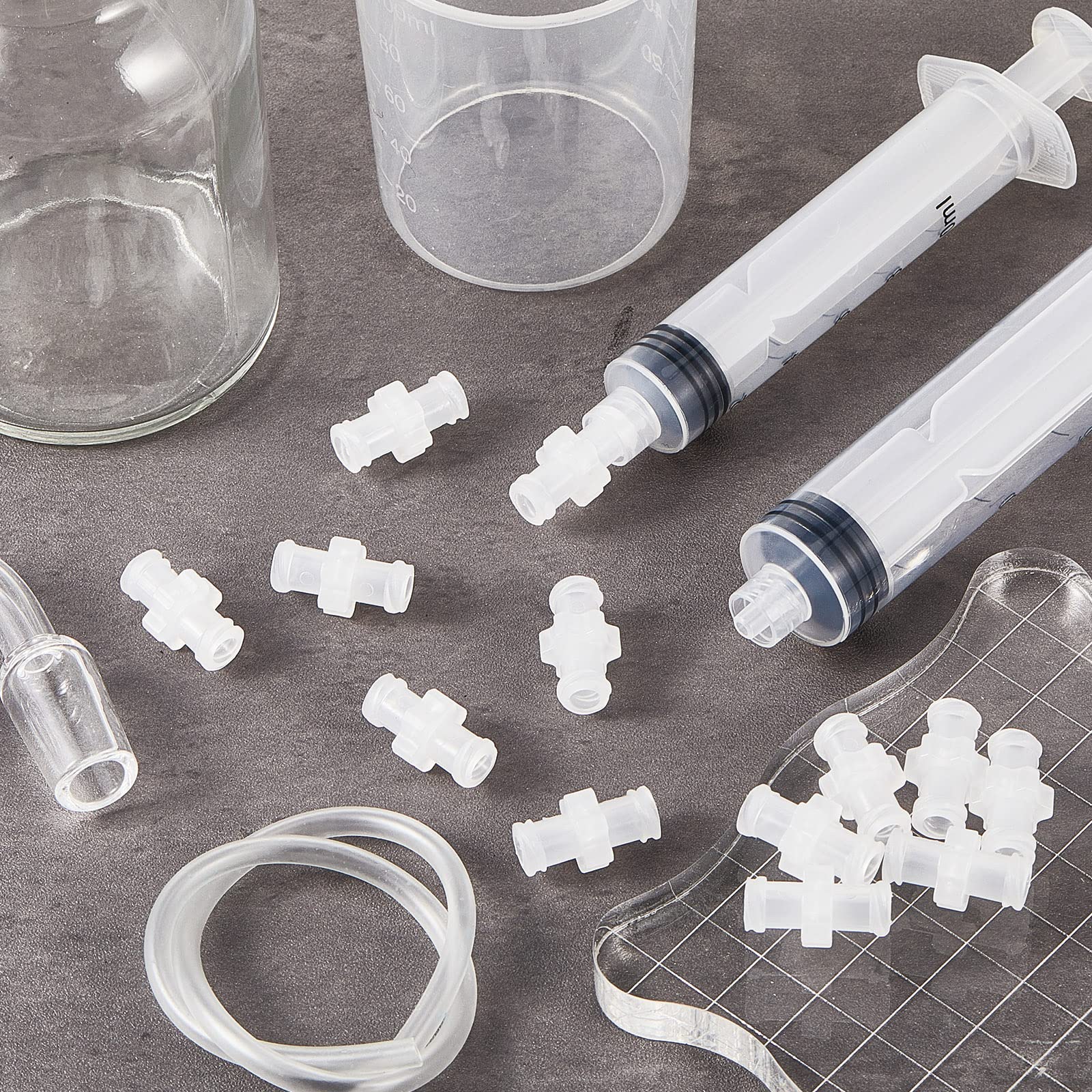 Luer Lock Syringe Connectors: 100 Professional Grade Female-to-Female Adapters for Flawless Fluid Transfer - Image 2